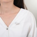 MOISS stříbrná brož