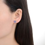 MOISS stříbrné náušnice MOTÝL