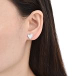 MOISS stříbrné náušnice SRDCE