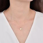 MOISS stříbrný náhrdelník SRDCE GOLD