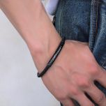 DIVERSE pletený náramek z oceli