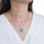 MOISS stříbrný přívěsek OPÁL SLUNCE