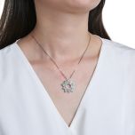 MOISS stříbrný přívěsek OPÁL SLUNCE