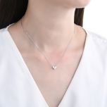 MOISS stříbrný náhrdelník SRDCE