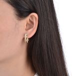 MOISS stříbrné náušnice HAD GOLD