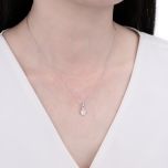 MOISS stříbrný náhrdelník KVĚTINA