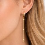 MOISS náušnice ze žlutého zlata