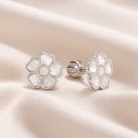 MOISS stříbrné náušnice KVĚTINA