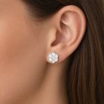 MOISS stříbrné náušnice KVĚTINA